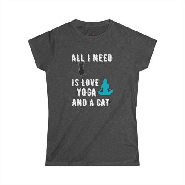 Yoga Cat Lover Tee, Perfect for Yoga Enthusiasts, Cat Lovers, Gift for Pet Owners, Relaxed Style, Everyday Wear