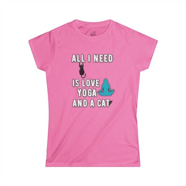 Yoga Cat Lover Tee, Perfect for Yoga Enthusiasts, Cat Lovers, Gift for Pet Owners, Relaxed Style, Everyday Wear