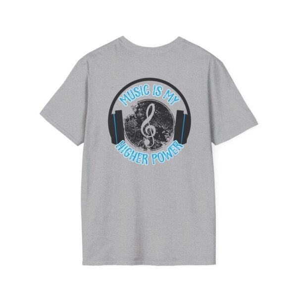 Musical Quote T-Shirt for Music Lovers, Softstyle Tee, Gift for Musicians, Music is My Higher Power Shirt, Casual Music Apparel