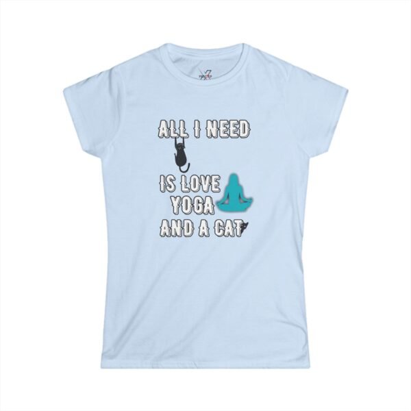Yoga Cat Lover Tee, Perfect for Yoga Enthusiasts, Cat Lovers, Gift for Pet Owners, Relaxed Style, Everyday Wear