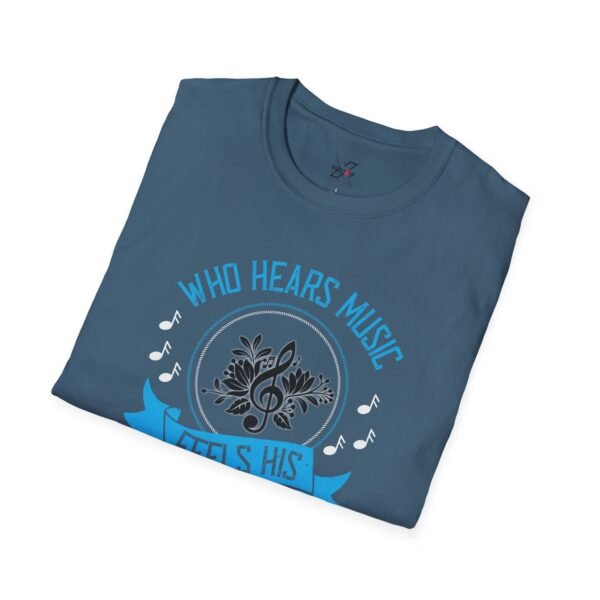 Musical Solitude T-Shirt, Music Lover Gift, Unisex Tee, Relaxed Fit Shirt, Casual Wear, Poetry Inspired Apparel