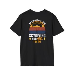 Adventure Skydiving T-Shirt, Skydiving Gift, Men Tee, Travel Shirt, Outdoor Fun, Beer Lover Apparel