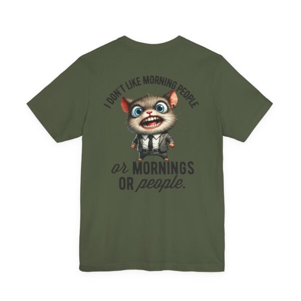 Funny Morning People Tee, Unisex Graphic T-Shirt, Casual Wear, Gift for Coffee Lovers, Humorous Retro Tee, Weekend Vibes