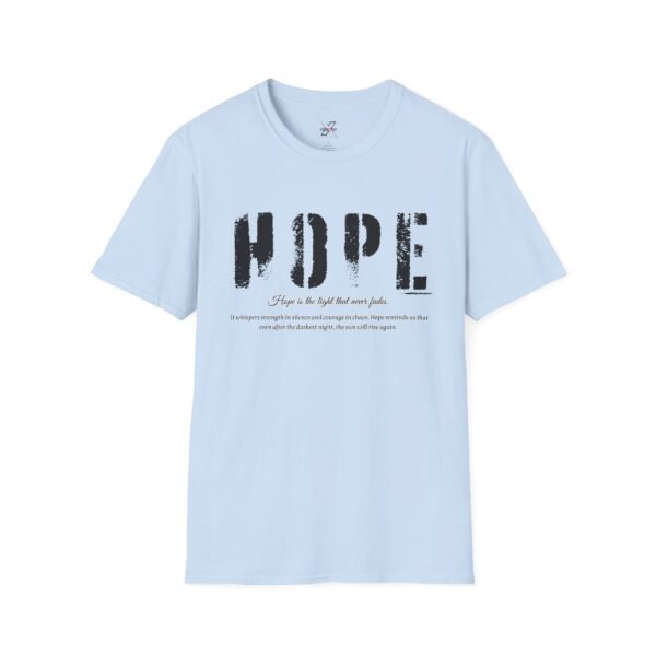 Hope Graphic Unisex Softstyle T-Shirt, Inspirational Apparel, Motivational Tee, Gift for Friends, Casual Wear, Everyday Comfort