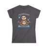 Yoga Makes Me Happy Sloth Tee, Cute Yoga Shirt, Sloth Lover Gift, Relaxation Top, Gift for Yogis, Funny Workout T-Shirt