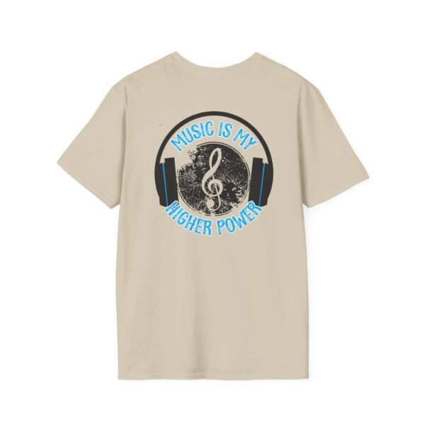 Musical Quote T-Shirt for Music Lovers, Softstyle Tee, Gift for Musicians, Music is My Higher Power Shirt, Casual Music Apparel