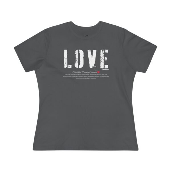 Love Statement Women's Cotton Tee,  Casual Everyday Wear, Gift for Her, Valentine's Day, Inspirational Shirt, Cute Graphic Tee