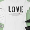 Love Graphic Women’s Cotton Tee, Casual Everyday Shirt, Perfect Gift for Valentine’s Day, Self-Love, Birthday, Anniversary Love Graphic Women's Cotton Tee, Casual Everyday Shirt, Perfect Gift for Valentine's Day, Self-Love, Birthday, Anniversary