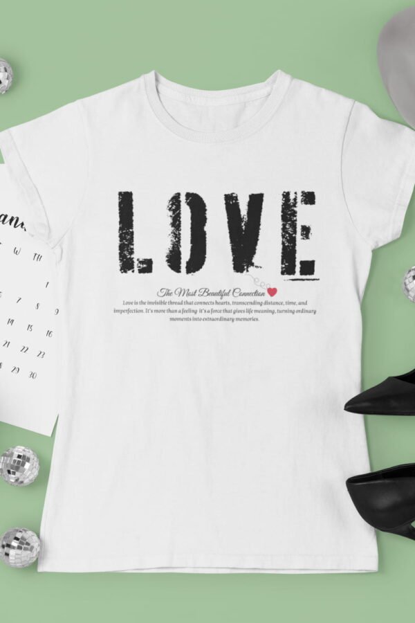 Love Graphic Women’s Cotton Tee, Casual Everyday Shirt, Perfect Gift for Valentine’s Day, Self-Love, Birthday, Anniversary Love Graphic Women's Cotton Tee, Casual Everyday Shirt, Perfect Gift for Valentine's Day, Self-Love, Birthday, Anniversary