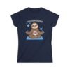 Yoga Makes Me Happy Sloth Tee, Cute Yoga Shirt, Sloth Lover Gift, Relaxation Top, Gift for Yogis, Funny Workout T-Shirt