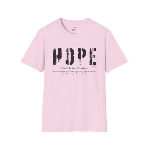 Hope Graphic Unisex Softstyle T-Shirt, Inspirational Apparel, Motivational Tee, Gift for Friends, Casual Wear, Everyday Comfort