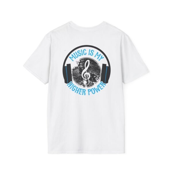 Musical Quote T-Shirt for Music Lovers, Softstyle Tee, Gift for Musicians, Music is My Higher Power Shirt, Casual Music Apparel