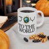 Joy to the World Ceramic Mug, Holiday Glossy Ceramic Mug (11/15oz)