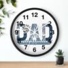 Dad The Man The Myth The Legend Wall Clock, Father's Day Gift, Unique Home Decor, Modern Clock, Dad Gift, Family Wall Art