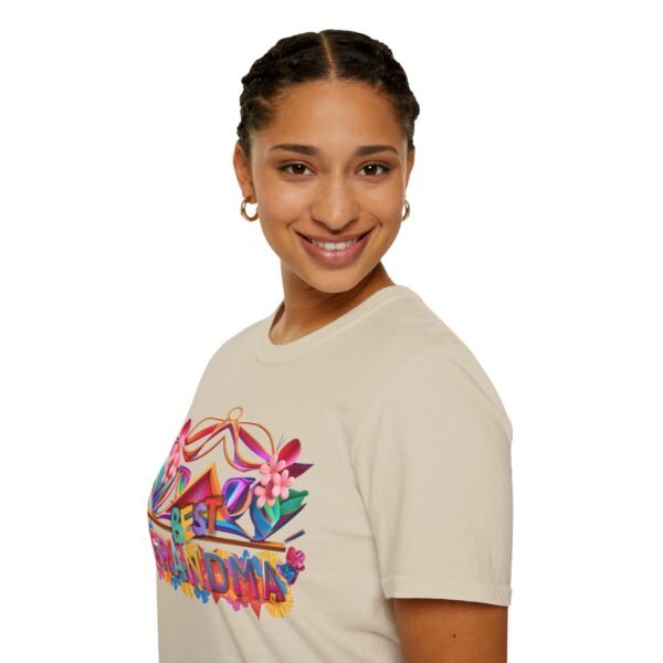 10944540768253360019_2048.jpeg Best Grandma Floral T-Shirt, Sunny Comfort Tee – Soft Cotton Shirt with Positive Message