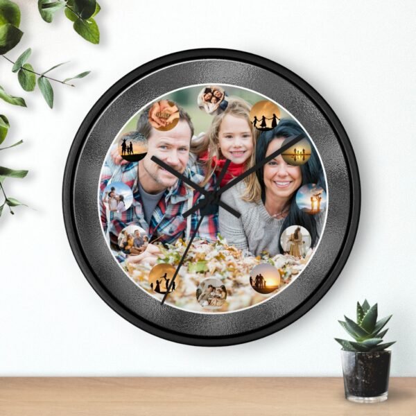 Personalized Photo Collage Wall Clock, Your Memories, Your Time, Your Style