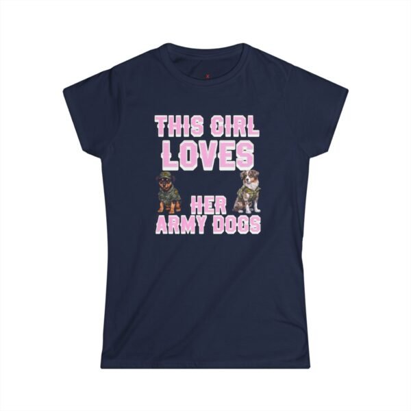 Women’s Military Dog Handler T-Shirt, K9 Handler Tee, Working Dog Apparel, Military Support Shirt, Dog Lover Gift, Lightweight Cotton Tee