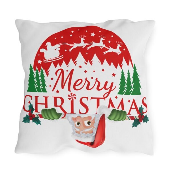 13855895306004381627_2048.jpeg Christmas Pillow, Sleigh Rides Santa Claus Flying Reindeer Company, Decorative Throw, With Different Designs On Both Sides!!