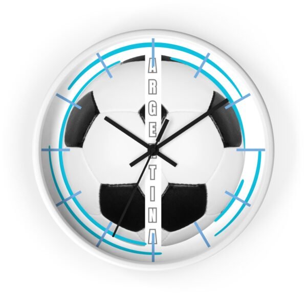 13972474197290949483_2048.jpeg Soccer Wall Clock, Sports Decor, Argentina Fan Gift, Home Office Timepiece, Soccer Decor, Unique Wall Art
