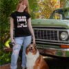 Women’s Military Dog Handler T-Shirt, K9 Handler Tee, Working Dog Apparel, Military Support Shirt, Dog Lover Gift, Lightweight Cotton Tee