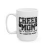 Cheer Mom Mug, Cheerleading Gift, Ceramic Coffee Cup, Cheer Coach Present, Team Spirit Mug, Cheerleader Mom, Motivational Drinkware