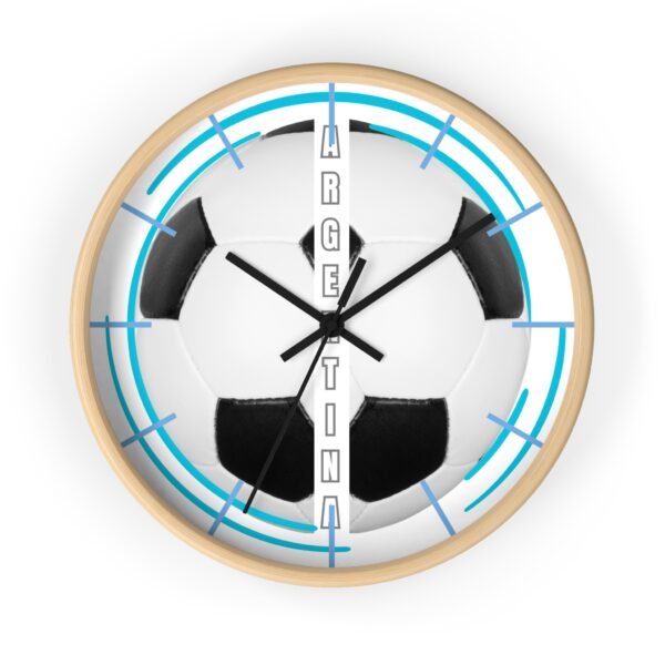 14167293610220868528_2048.jpeg Soccer Wall Clock, Sports Decor, Argentina Fan Gift, Home Office Timepiece, Soccer Decor, Unique Wall Art