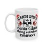 Christmas Santa Mug, "Sleighs" Funny Holiday Coffee Cup (11oz, 15oz)
