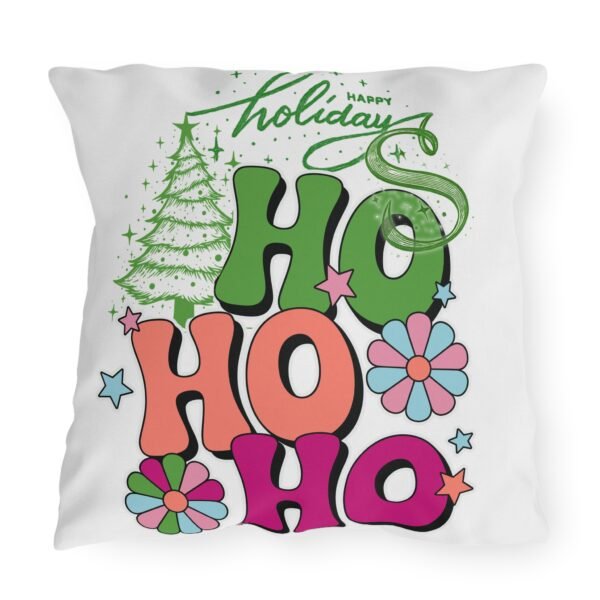 Holiday Outdoor/Indoor Pillow,  Festive Christmas Decor, Double-Sided Print