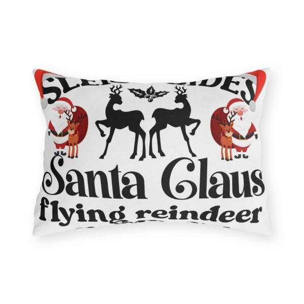 16692508767138602884_2048.jpeg Christmas Pillow, Sleigh Rides Santa Claus Flying Reindeer Company, Decorative Throw, With Different Designs On Both Sides!!