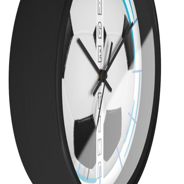 16983869982850180226_2048.jpeg Soccer Wall Clock, Sports Decor, Argentina Fan Gift, Home Office Timepiece, Soccer Decor, Unique Wall Art