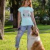 Women’s Military Dog Handler T-Shirt, K9 Handler Tee, Working Dog Apparel, Military Support Shirt, Dog Lover Gift, Lightweight Cotton Tee