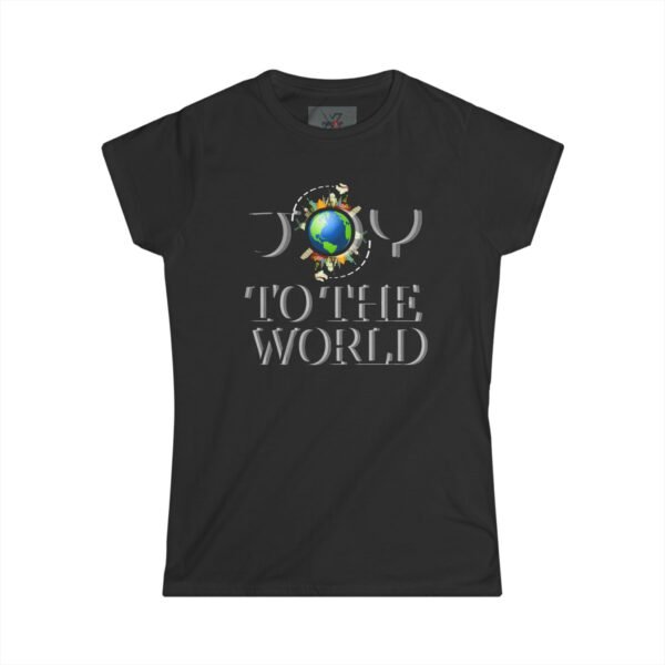 17177844432311843196_2048.jpeg Joy Globe Graphic Women's Tee, Joy To The World Holiday Christmas Shirt, Christmas apparel, Joyful Message Tee