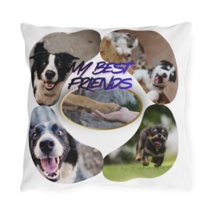 17709661501091508218_2048.jpeg Personalized Outdoor Pillow, My Best Friends Dog Photo Collage Throw Pillow, Weather-Resistant, Double-Sided Gift for Pet Lovers