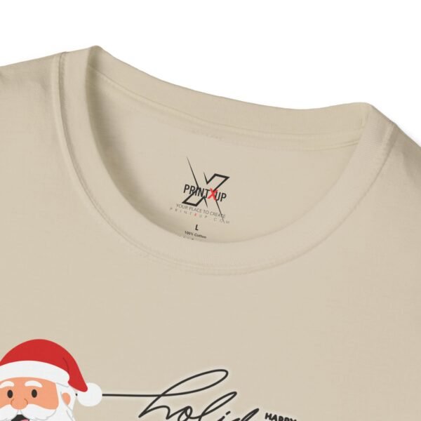 Women's Christmas Santa Claus T-shirt , Retro Floral Christmas Tee, Festive Outfit,  Holiday Apparel