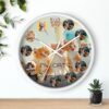 Purrfect Memories Clock Custom Kitten, Collage Wall Clock for Cat Lovers