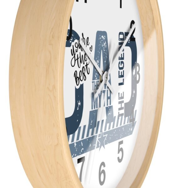 Dad The Man The Myth The Legend Wall Clock, Father's Day Gift, Unique Home Decor, Modern Clock, Dad Gift, Family Wall Art