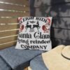 18305625681751062534_2048.jpeg Christmas Pillow, Sleigh Rides Santa Claus Flying Reindeer Company, Decorative Throw, With Different Designs On Both Sides!!