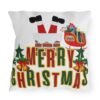 Merry Christmas Outdoor Pillow, Christmas pillow, holiday décor, outdoor cushion, vintage Christmas design