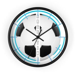18377408858702612778_2048.jpeg Soccer Wall Clock, Sports Decor, Argentina Fan Gift, Home Office Timepiece, Soccer Decor, Unique Wall Art