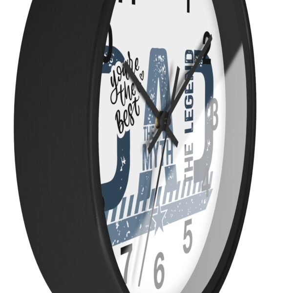 Dad The Man The Myth The Legend Wall Clock, Father's Day Gift, Unique Home Decor, Modern Clock, Dad Gift, Family Wall Art
