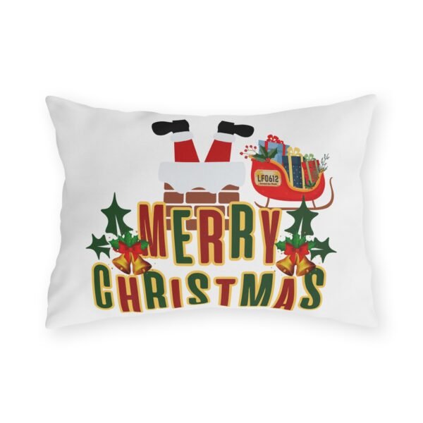 Merry Christmas Outdoor Pillow, Christmas pillow, holiday décor, outdoor cushion, vintage Christmas design