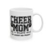 Cheer Mom Mug, Cheerleading Gift, Ceramic Coffee Cup, Cheer Coach Present, Team Spirit Mug, Cheerleader Mom, Motivational Drinkware