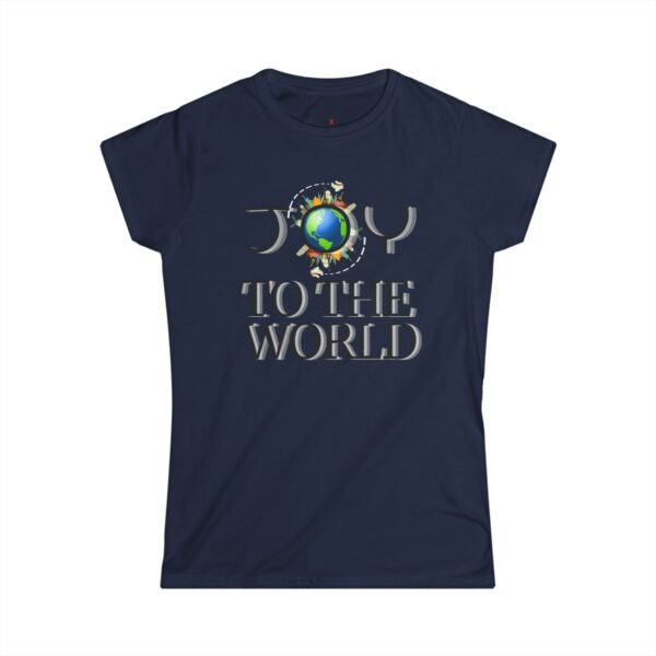 3375136894578402776_2048.jpeg Joy Globe Graphic Women's Tee, Joy To The World Holiday Christmas Shirt, Christmas apparel, Joyful Message Tee