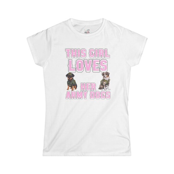 Women’s Military Dog Handler T-Shirt, K9 Handler Tee, Working Dog Apparel, Military Support Shirt, Dog Lover Gift, Lightweight Cotton Tee