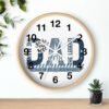 Dad The Man The Myth The Legend Wall Clock, Father's Day Gift, Unique Home Decor, Modern Clock, Dad Gift, Family Wall Art