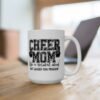 Cheer Mom Mug, Cheerleading Gift, Ceramic Coffee Cup, Cheer Coach Present, Team Spirit Mug, Cheerleader Mom, Motivational Drinkware