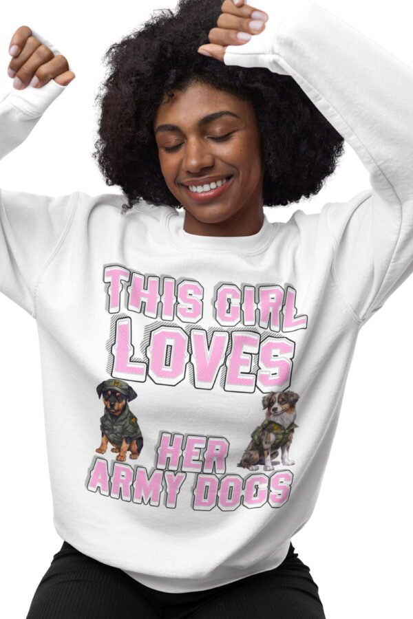 Cozy K9 Handler Crewneck, Military Dog Lover Sweatshirt, Army Dog Apparel, Women’s K9 Sweater, Comfort Fleece, Dog Mom Military Gift