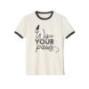 5150712983537865594_2048.jpeg Lightweight Women's Shirt, Wipe Your Paws Retro Ringer Tee, Cozy Style for Pet Lovers