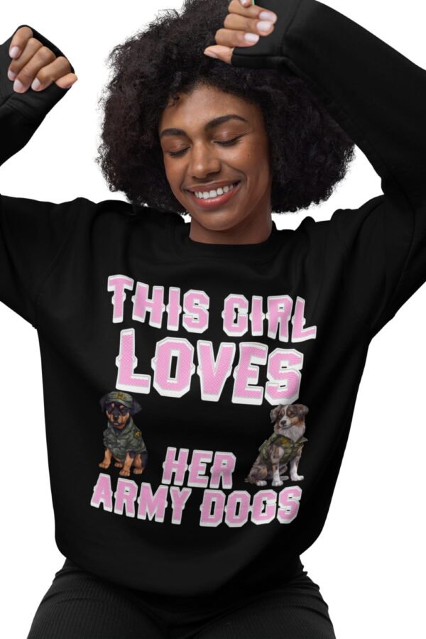 Cozy K9 Handler Crewneck, Military Dog Lover Sweatshirt, Army Dog Apparel, Women’s K9 Sweater, Comfort Fleece, Dog Mom Military Gift