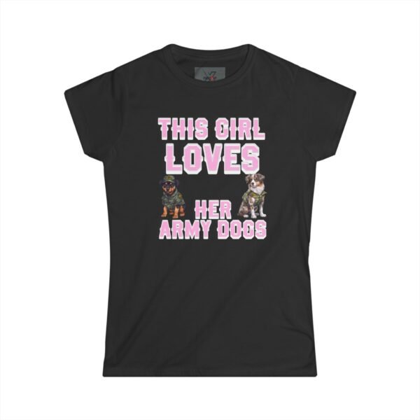 Women’s Military Dog Handler T-Shirt, K9 Handler Tee, Working Dog Apparel, Military Support Shirt, Dog Lover Gift, Lightweight Cotton Tee